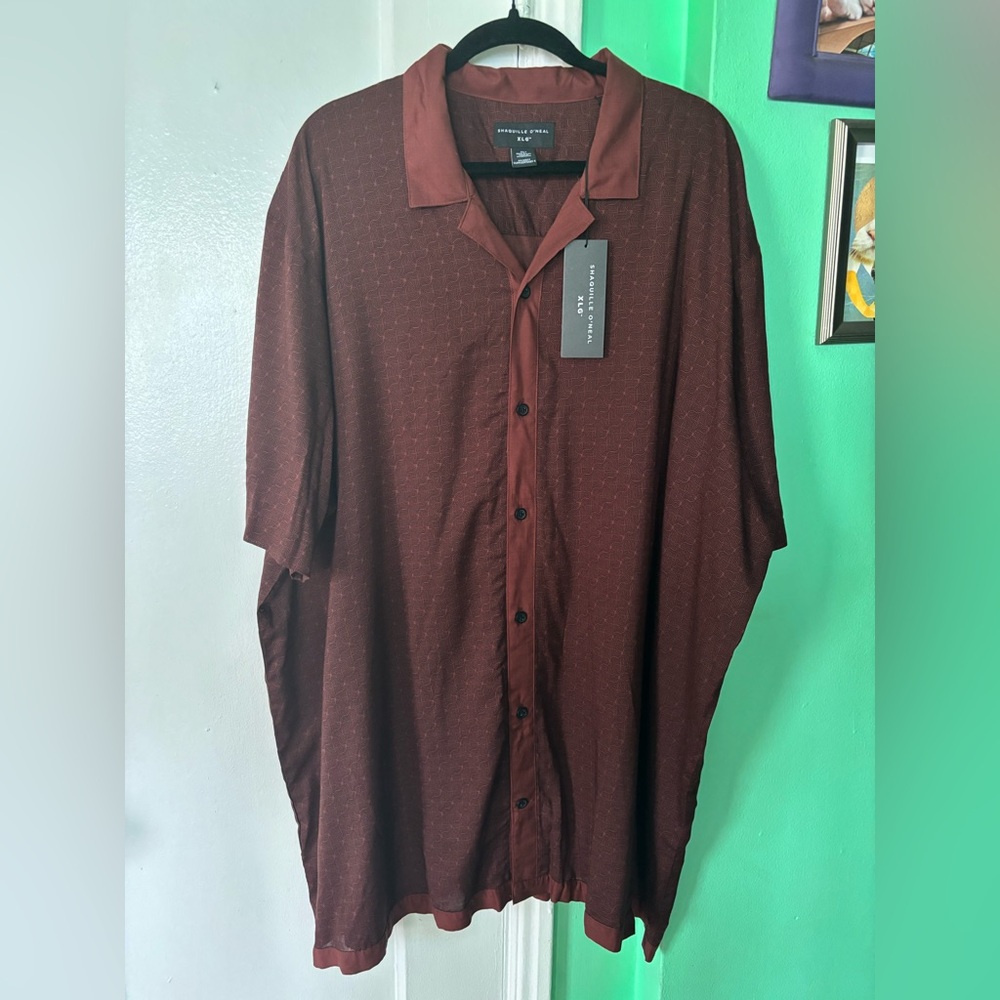 NWT Rayon Challis Camp Shirt